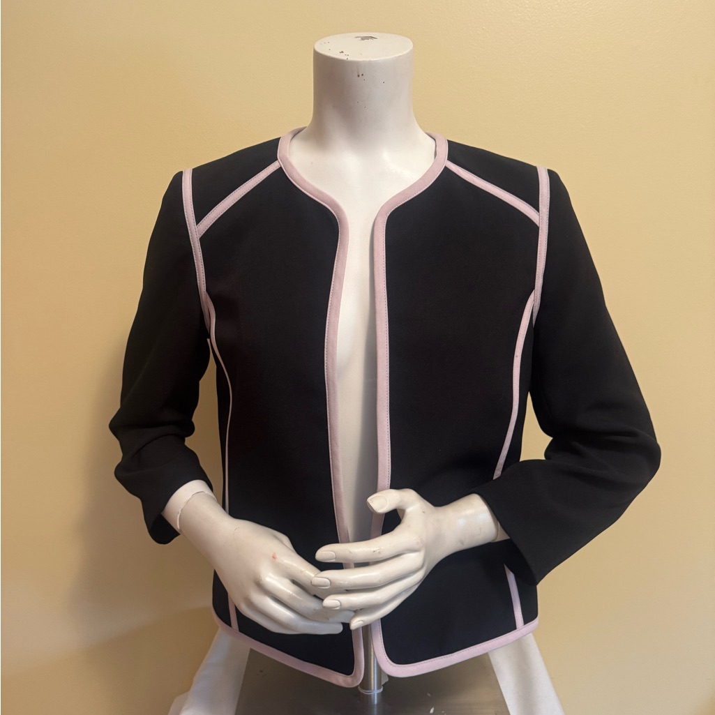 Jones Studio Elegant Black And Pink Women's Blazer Sz 4